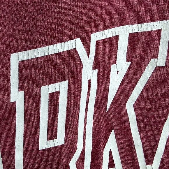 Arkansas Razorbacks Shirt Mens Large Maroon Gray NCAA College Football Russell - Picture 6 of 9